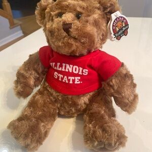 Illinois State Chelsea Teddy Bear Co. 10” red t shirt NWT